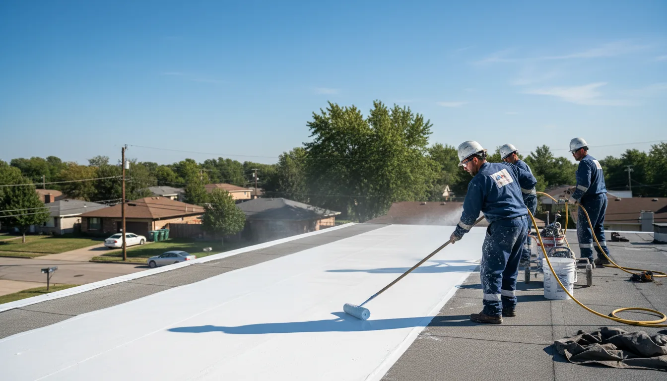 Commercial roof coating in Farley, MO near me